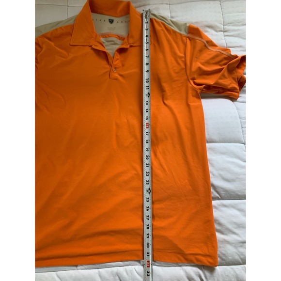 Nike Golf Shirt Mens Size XL Orange Short Sleeve Performance - Picture 3 of 9